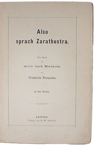 Book cover for Thus Spake Zarathustra: A Book for All and None