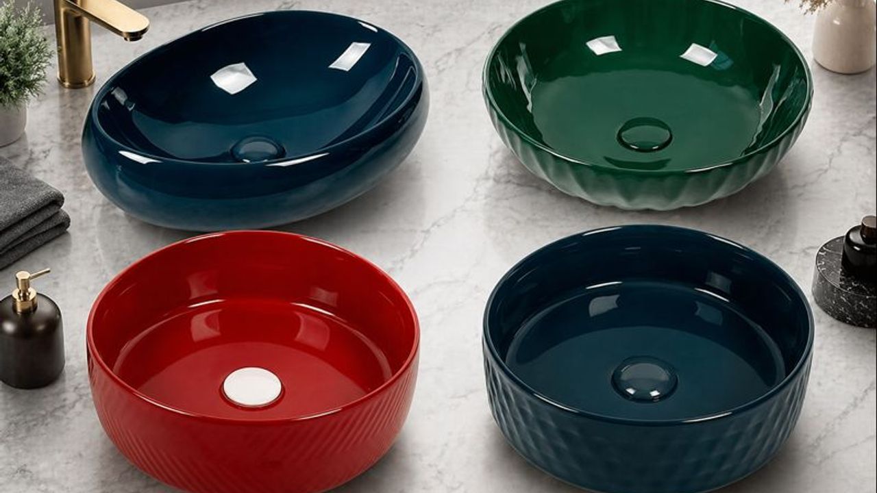 Glossy Glaze Ceramic Basins in Kenya