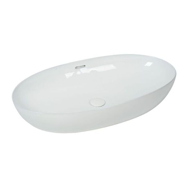 White Porcelain Art Basin - A795