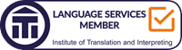 Language Services member of the Institute of Translation and Interpreting