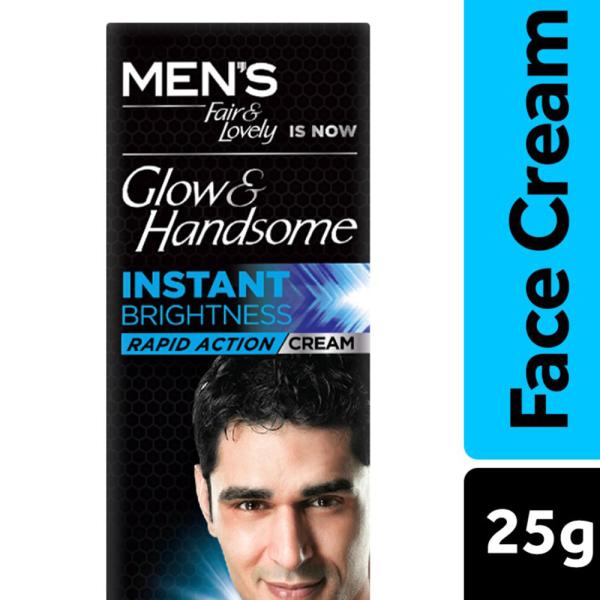 FAIR & LOVELY MENS GLOW & HANDSOME INSTANT BRIGHTNESS RAPID ACTION CREAM 25 GM