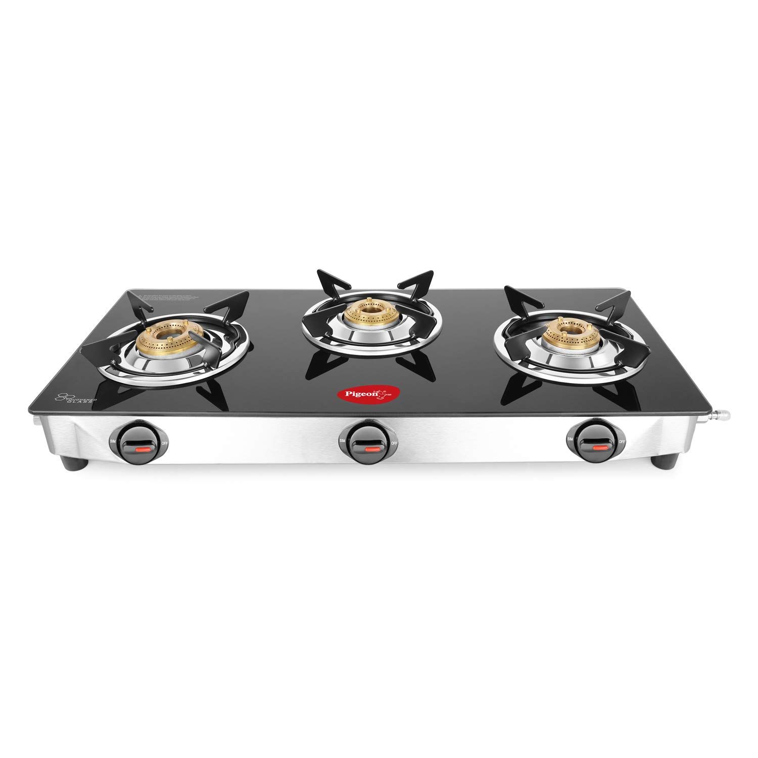 pigeon gas stove 3 burner automatic