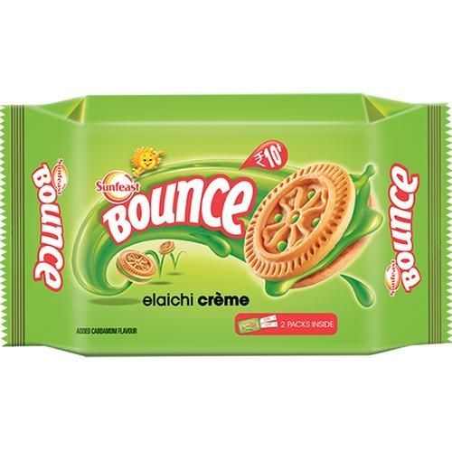 SUNFEAST BOUNCE ELAICHI CREAM BISCUITS 78 GM