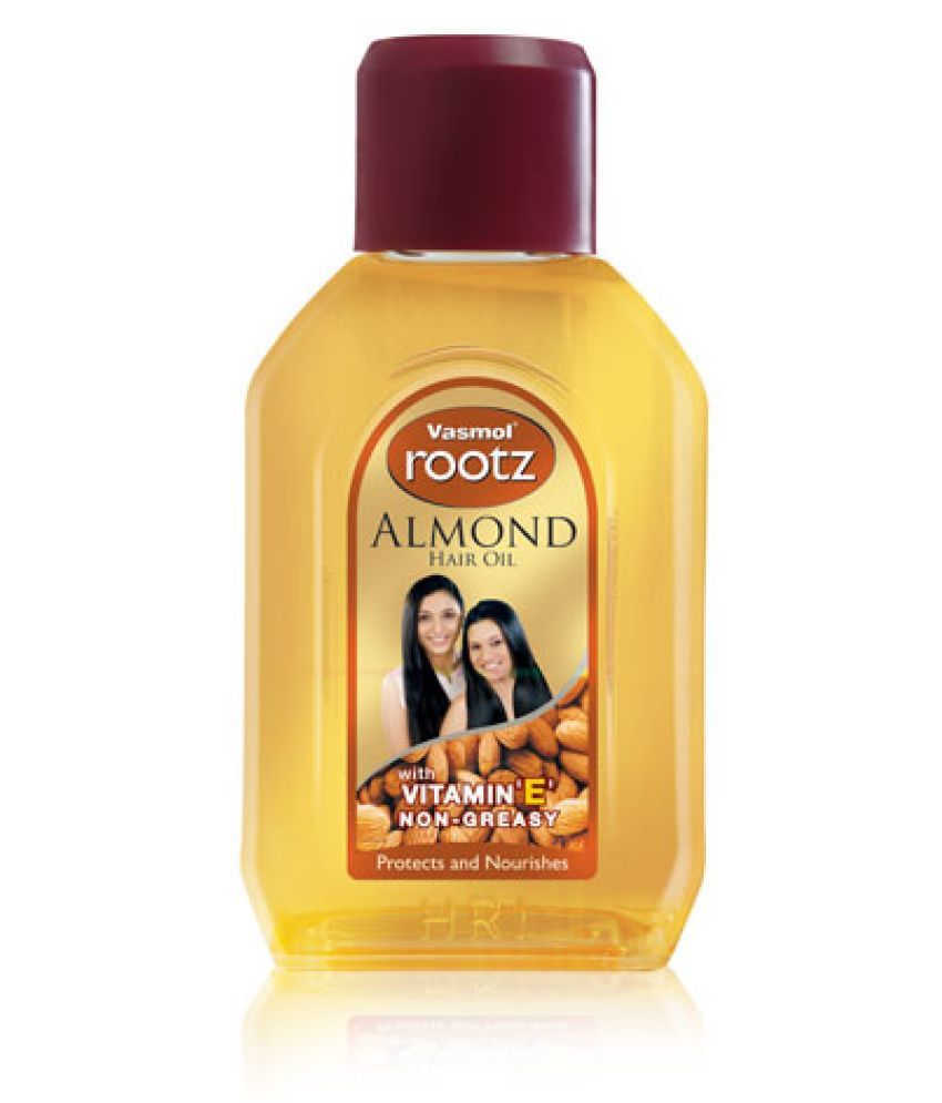 VASMOL ROOTZ ALMOND HAIR OIL WITH VITAMIN E NON-GREASY 200 ML - Juspaid VASMOL ROOTZ ALMOND HAIR OIL WITH VITAMIN E NON-GREASY 200 ML - Juspaid