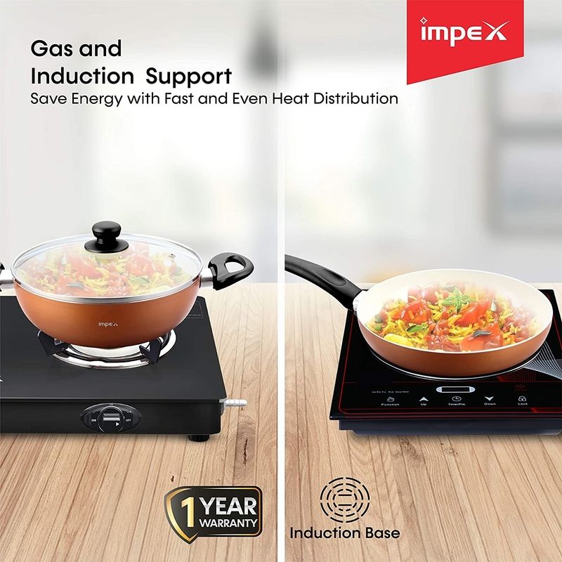 NONSTICK CERAMIC COOKWARE SET 7 PCS KSF464