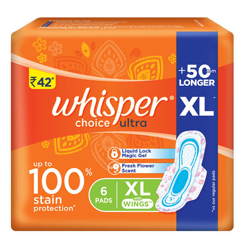 WHISPER CHOICE ULTRA XL WINGS 6PADS