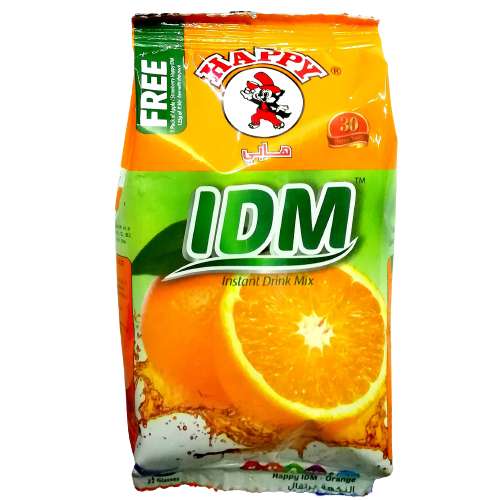 HAPPY IDM INSTANT DRINK MIX ORANGE 125G