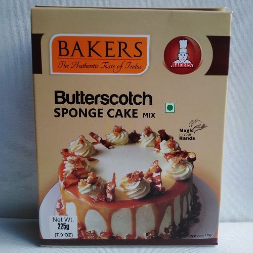 BAKERS BUTTER SCOTCH SPONGE CAKE MIX 225 GM