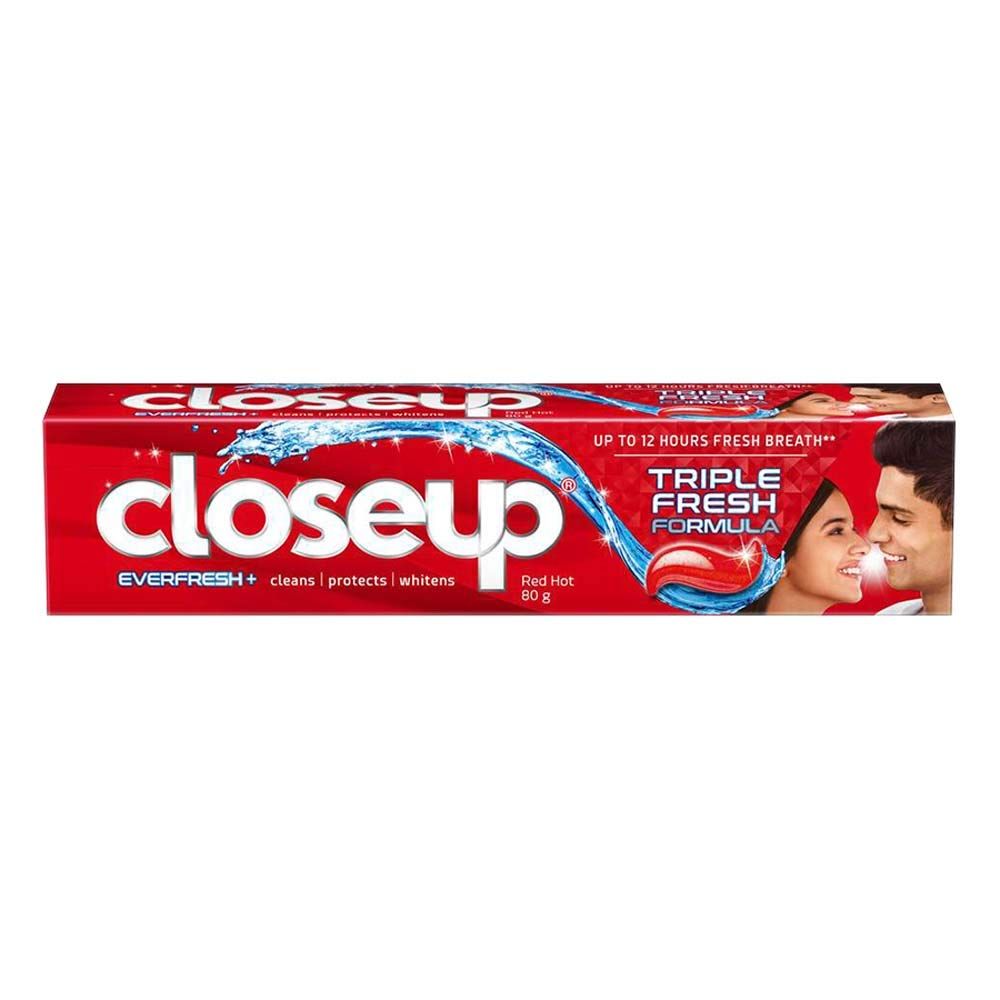 CLOSE UP TRIPLE FRESH FORMULA RED HOT TOOTHPASTE 48 GM