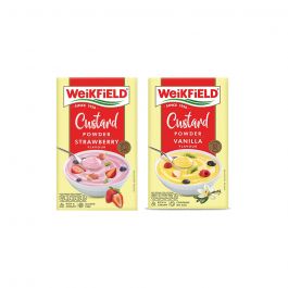 WEIKFIELD CUSTARD POWDER BUY1GET1 STRAWBERRY+VANILLA 100G+100G