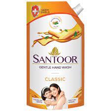 SANTOOR GENTLE HAND WASH CLASSIC 750 ML POUCH