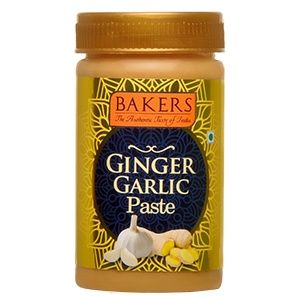 BAKERS GINGER GARLIC PASTE 200G BOTTLE
