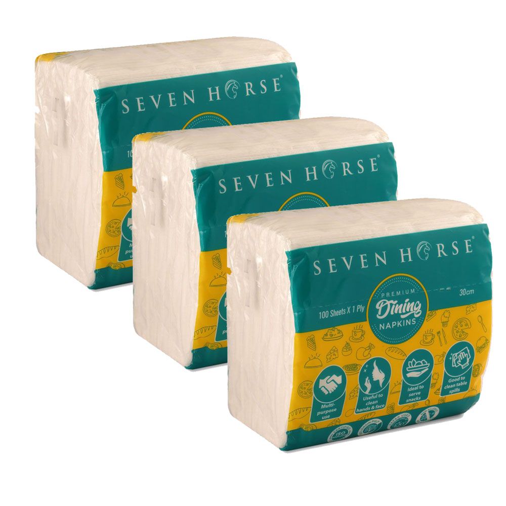 SEVEN HORSE BUY 3 GET 1 FREE PREMIUM DINING NAPKINS