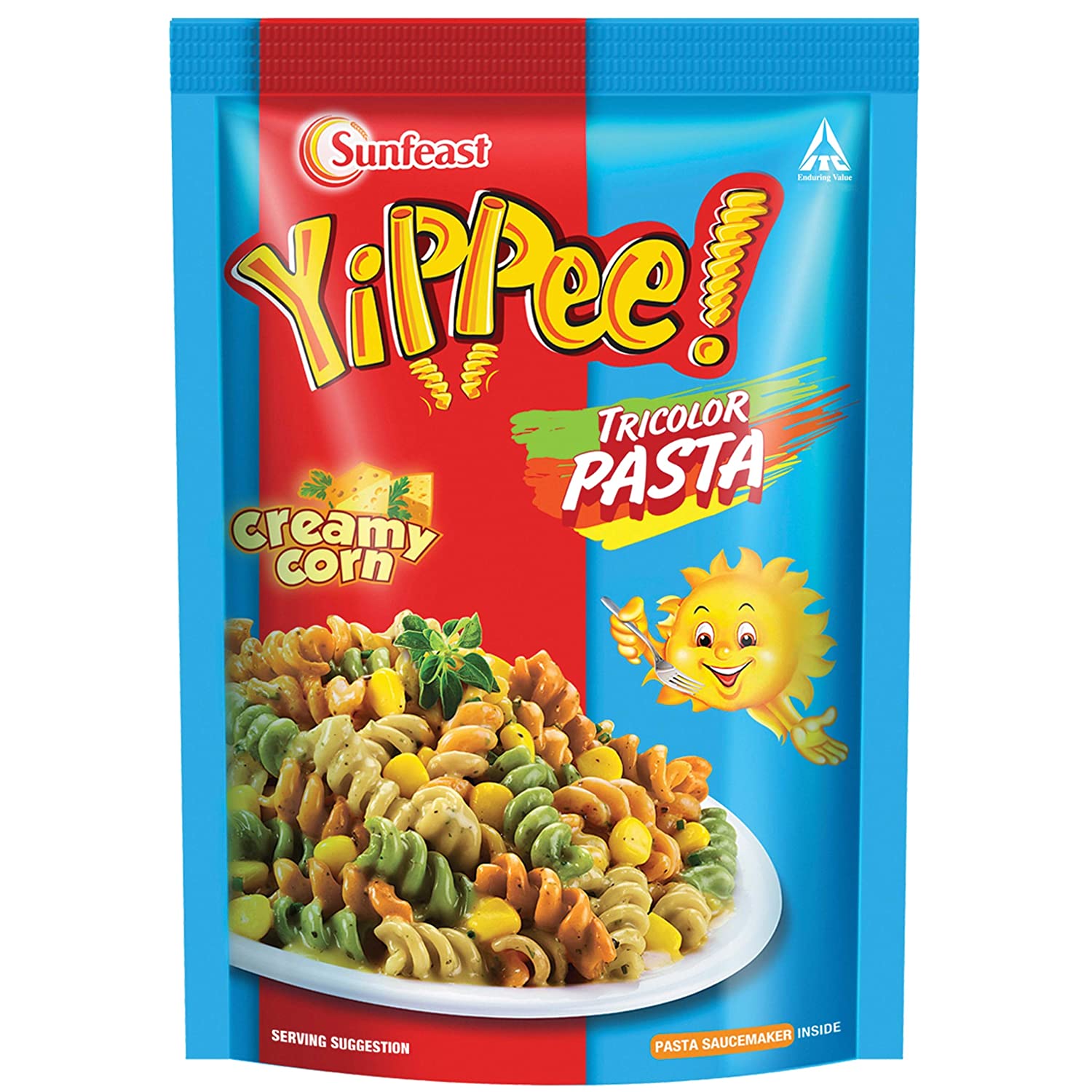 SUNFEAST YIPPEE TRICOLOR PASTA CREAMY CORN 65G