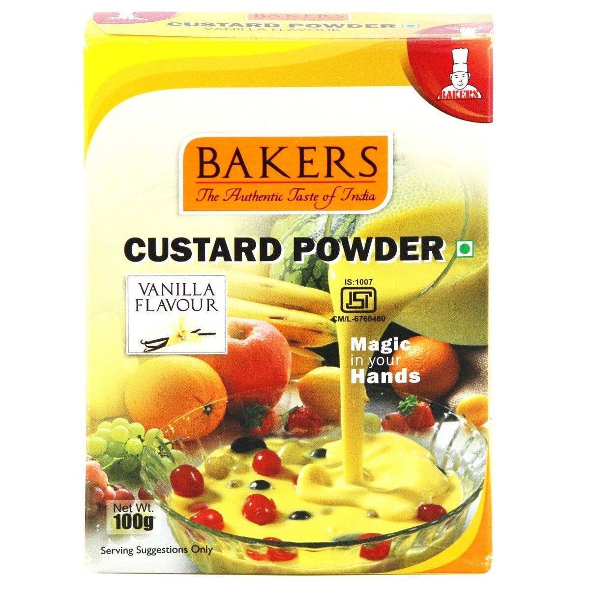 BAKERS CUSTARD POWDER VANILLA 100 G