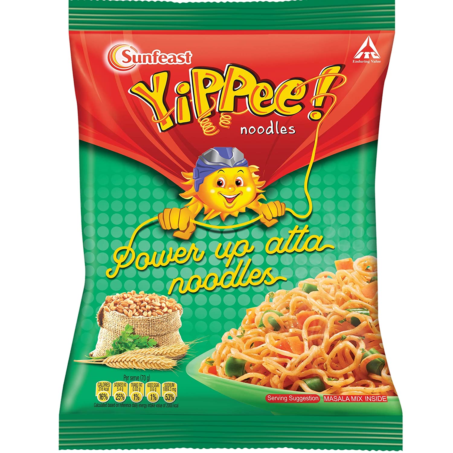SUNFEAST YIPPEE POWER UP ATTA NOODLES 70G