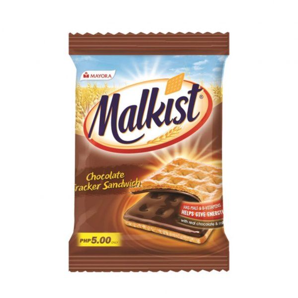 MAYORA MALKIST CHOCOLATE FLAVOURED CRUNCHY LAYERED CRACKERS 23G