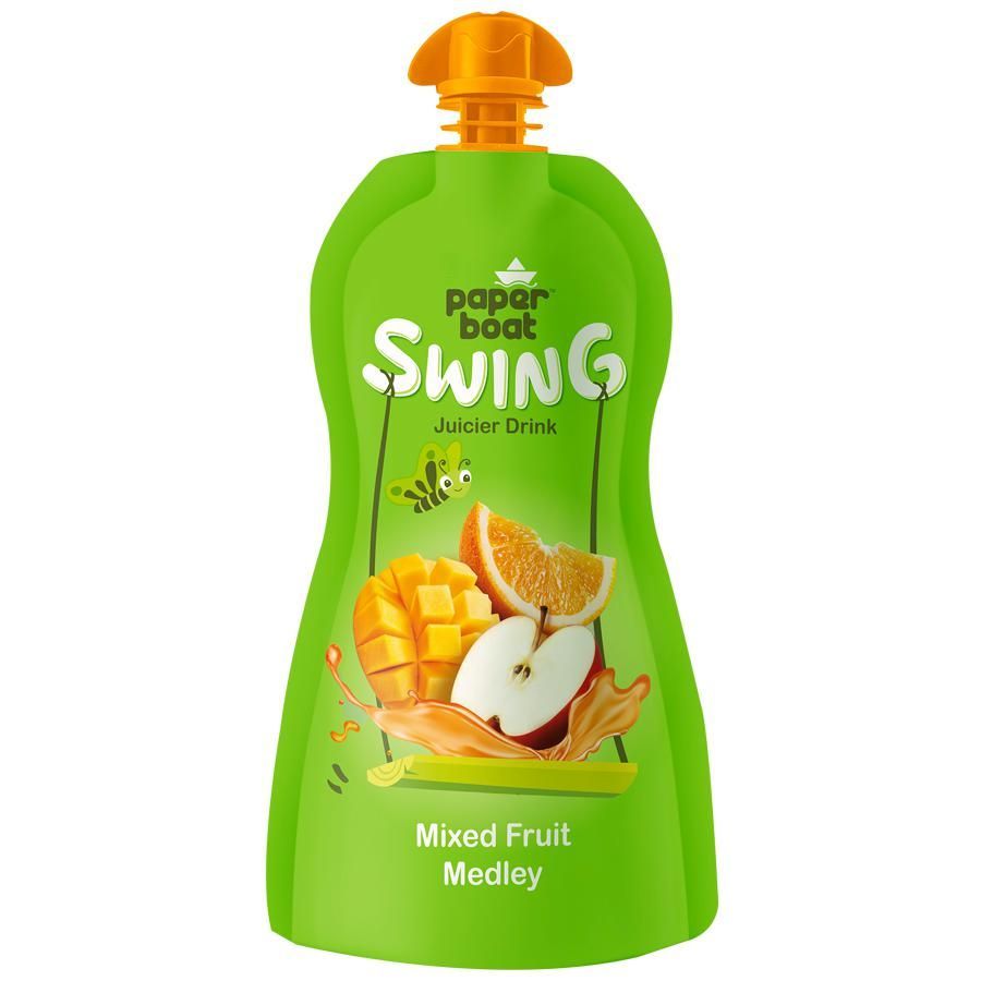 PAPER BOAT SWING JUICIER DRINK MIXED FRUIT MEDLEY 150ML