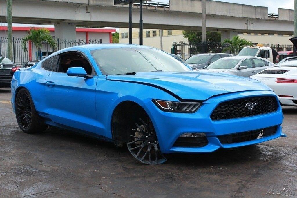 Nicely Equipped 17 Ford Mustang V6 Fastback Repairable For Sale