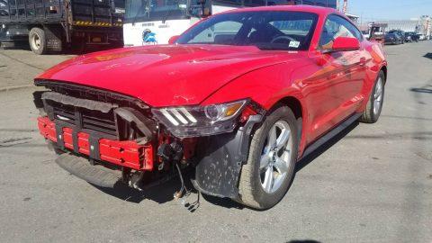 low mileage 2015 Ford Mustang ECOBOOST repairable for sale