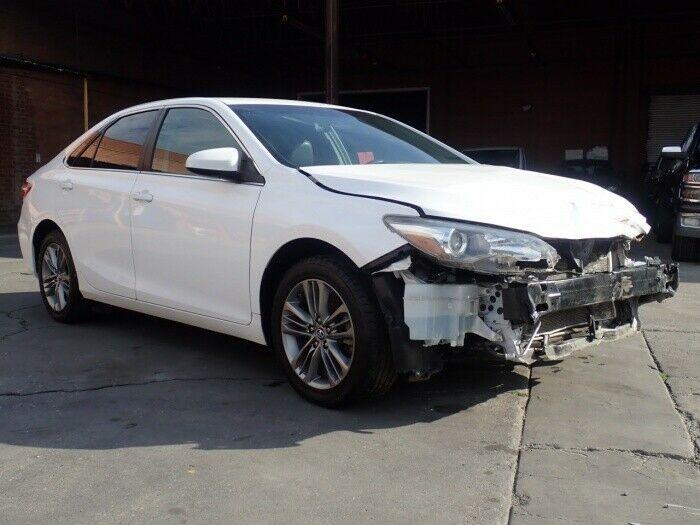 front damage 2015 Toyota Camry SE repairable for sale