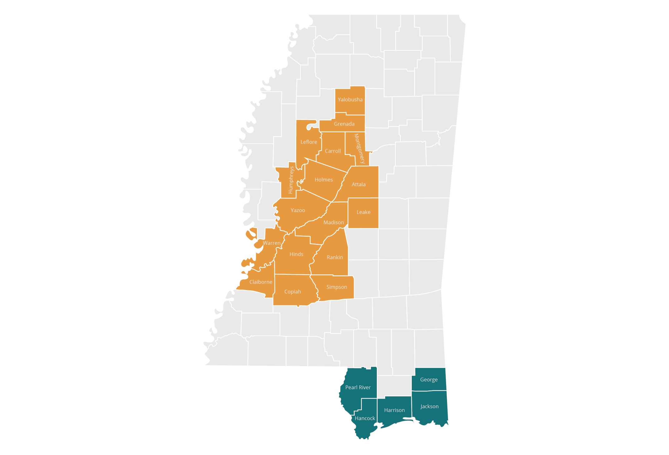 Capital City Served Counties