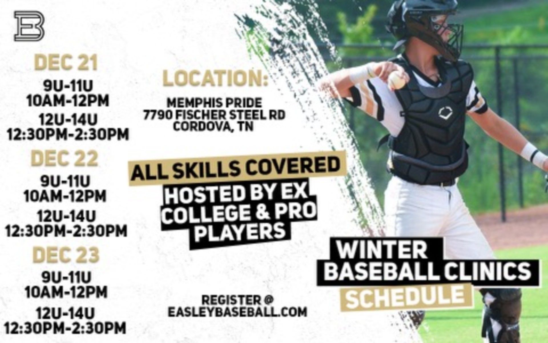 2020 Winter Baseball Clinics