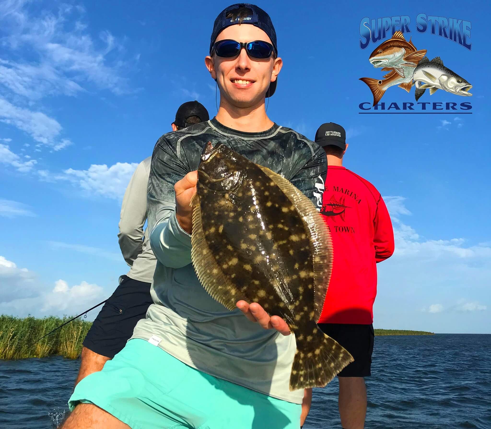 Super Strike Charters  Flounder Charter Fishing Trip