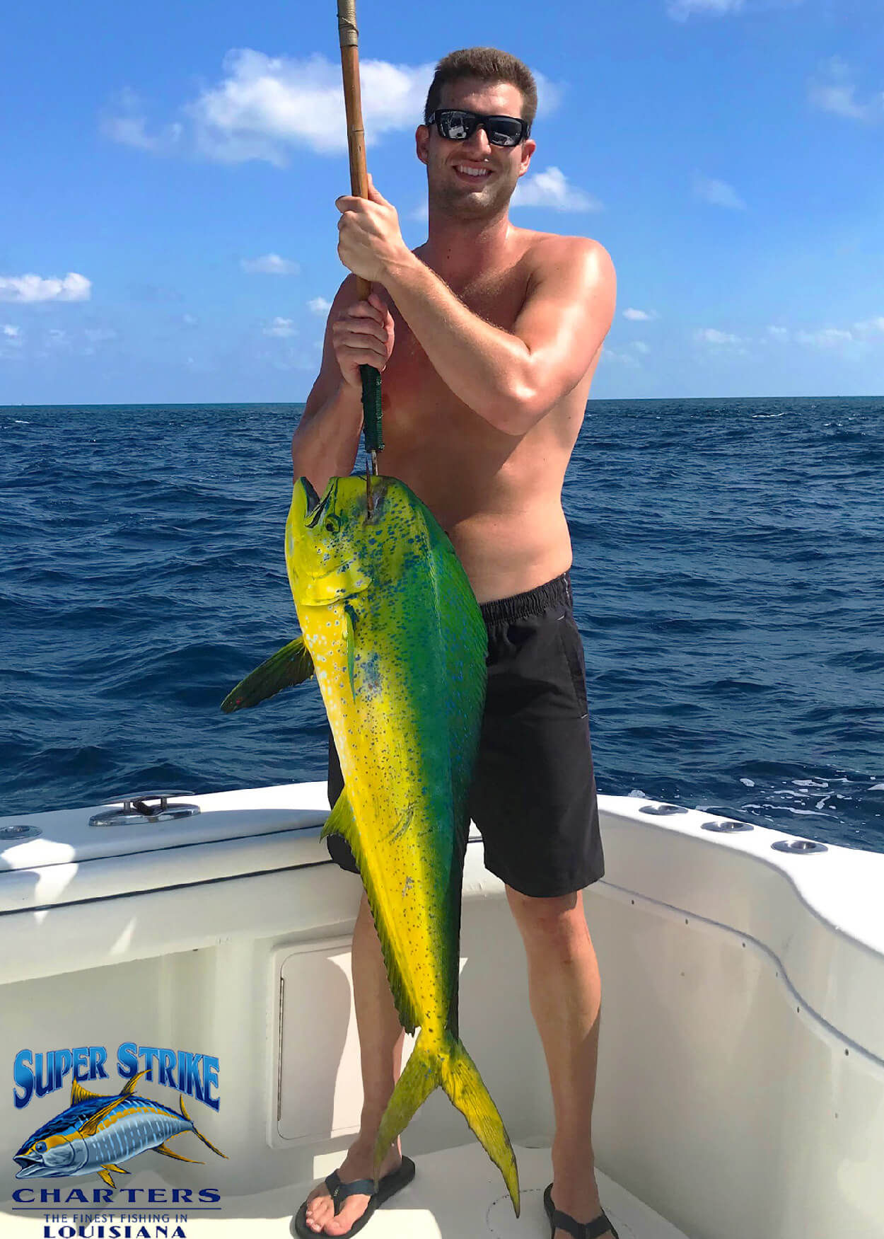 Mahi-Mahi, Dolphin fish, Dorado caught on deep sea fishing charter in venice, louisiana