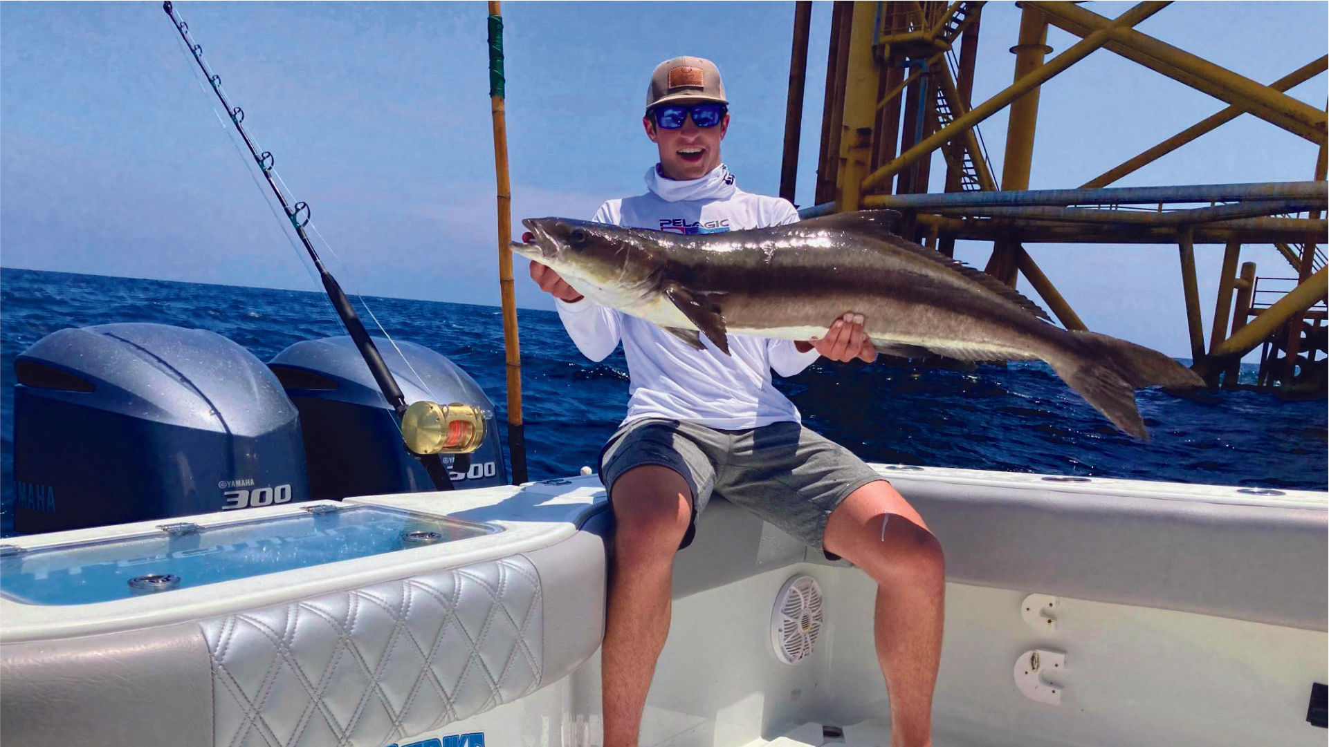 Cobia deep sea charter fishing trips in Venice, Louisiana