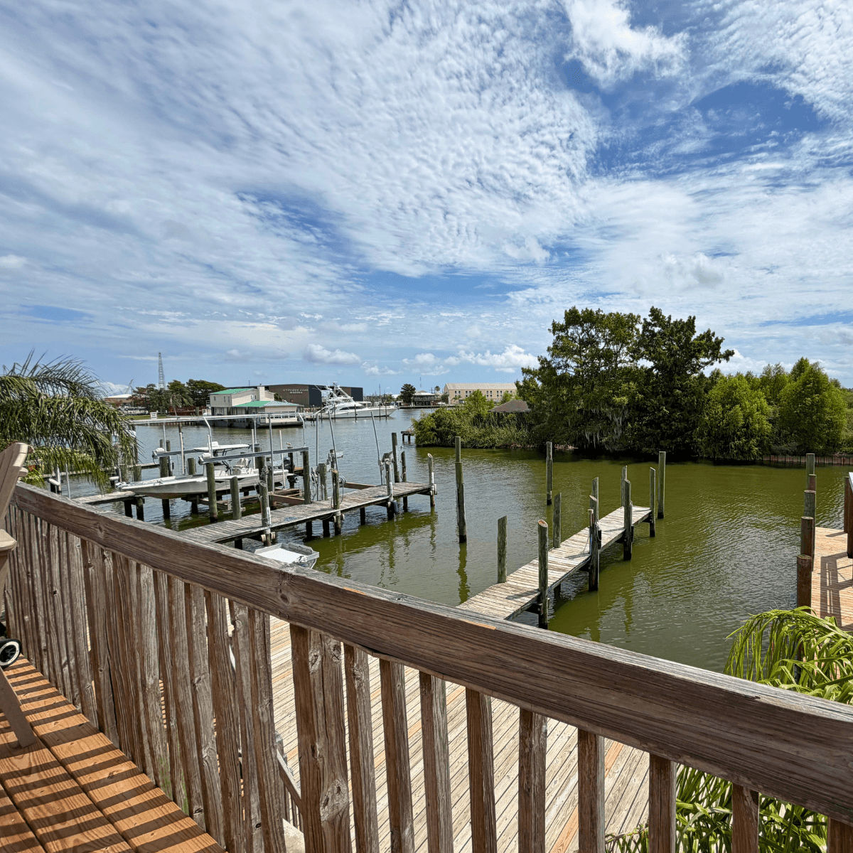 Cypress Cove Condo 310B view from dock Venice LA