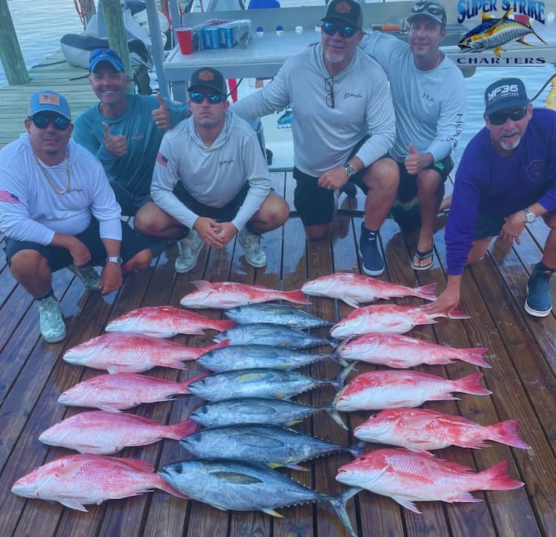 dock full of fish