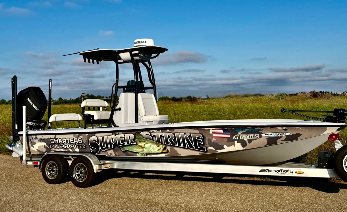 Venice LA Fishing Charters - Inshore 24' Bay Boat