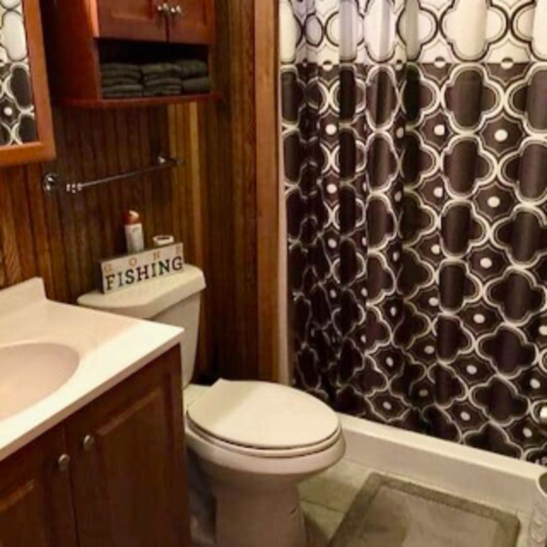 Fishing charter bathroom