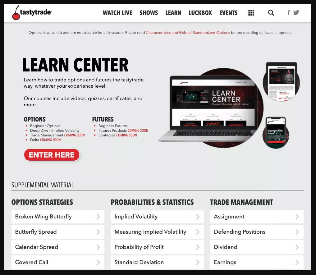 tastyworks-education