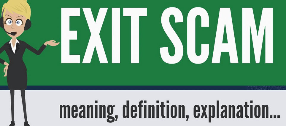 What is an exit scam?