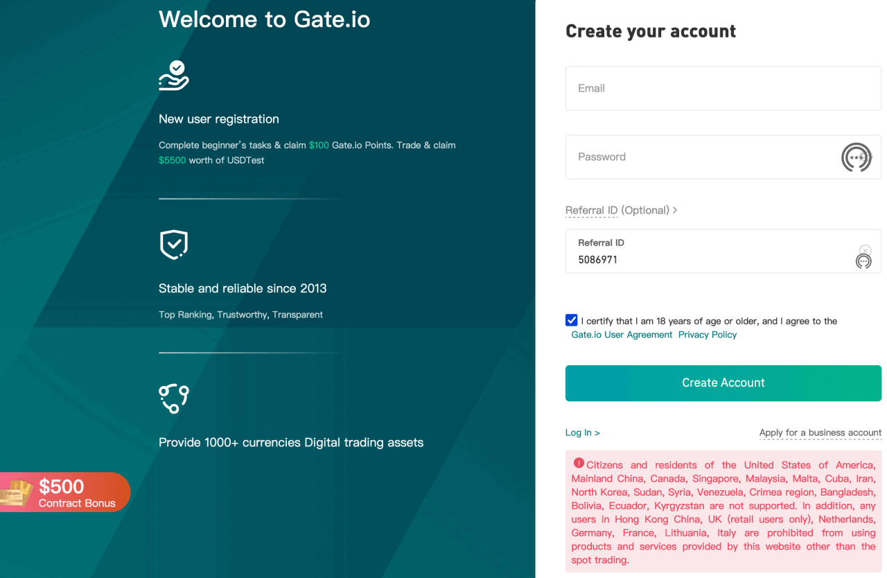 gate-io-account-opening