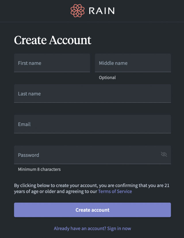 rain-account-opening