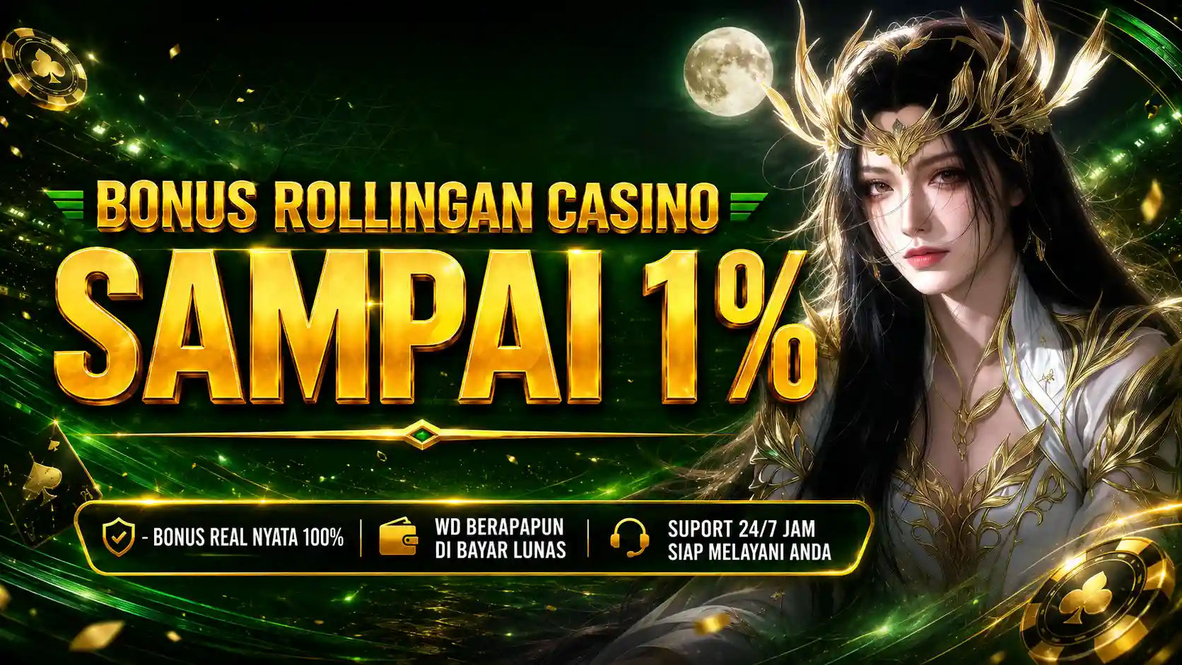 Bonus Rollingan Casino 1%
