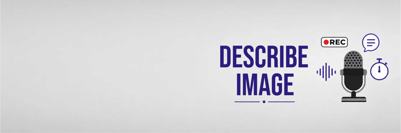 PTE Core Describe Image speaking task with image prompt and microphone