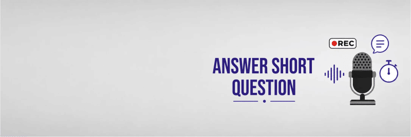 PTE Core Answer Short Question speaking task with headphones and microphone