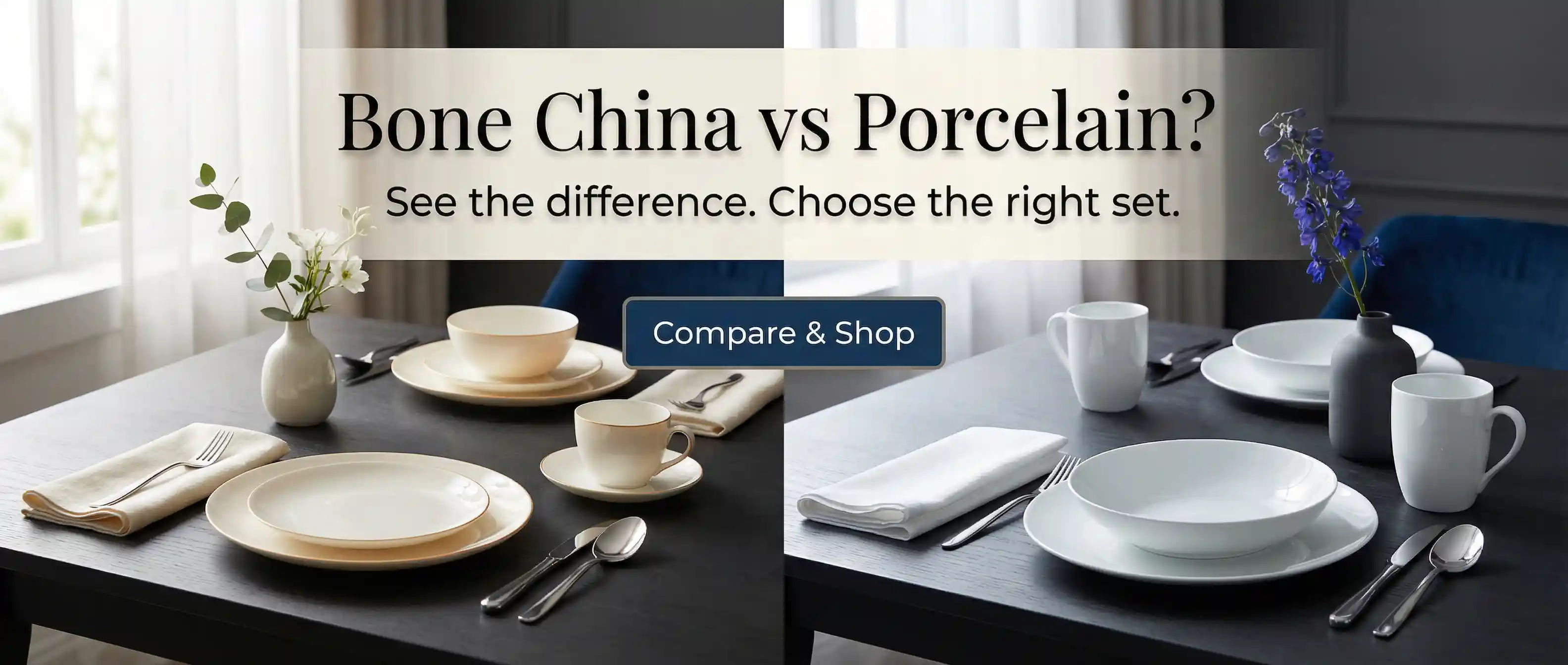 bone china vs porcelain
