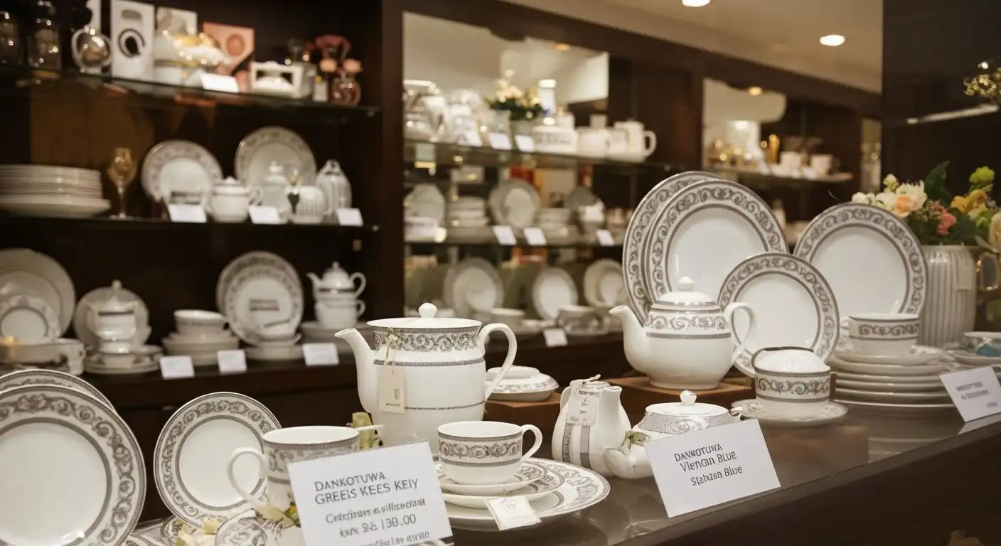 Fine China, Shokki Decor, Luxury Tableware, Bone China.