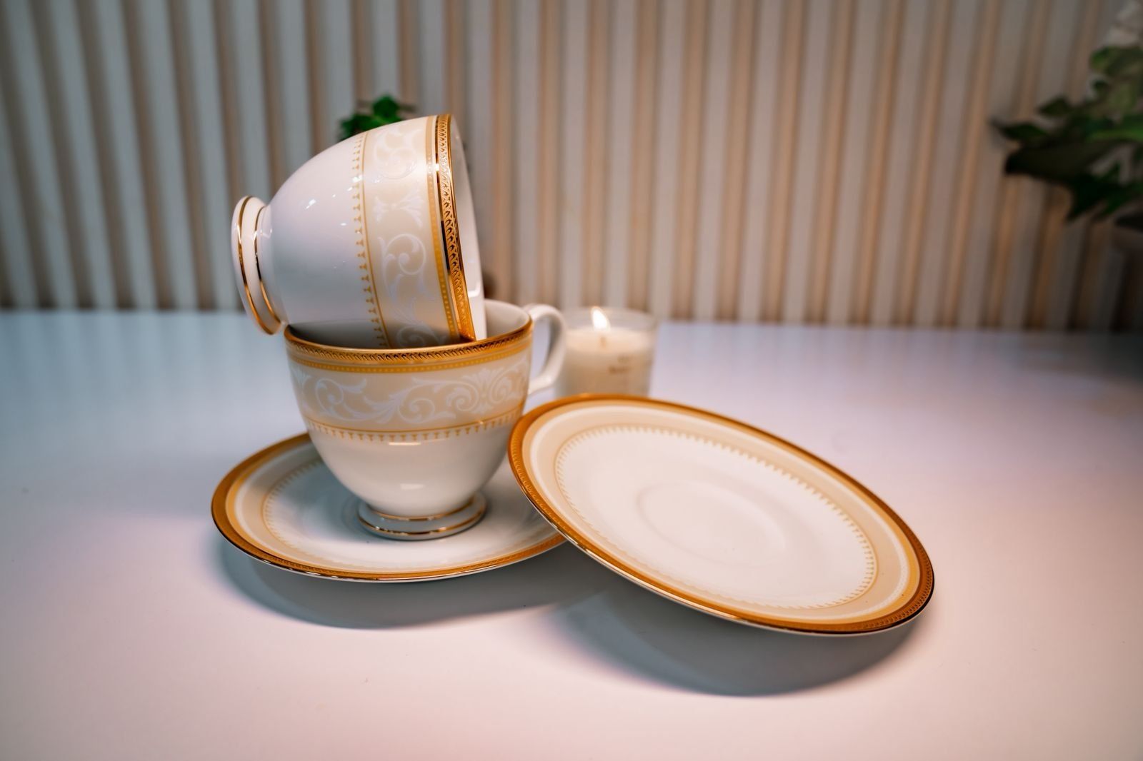 Noritake Crockery Set Noritake Glendonal Gold Tea Set – 12 Pieces