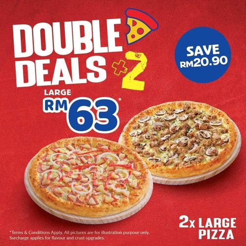 2x Large Pizza Deal Double Deal