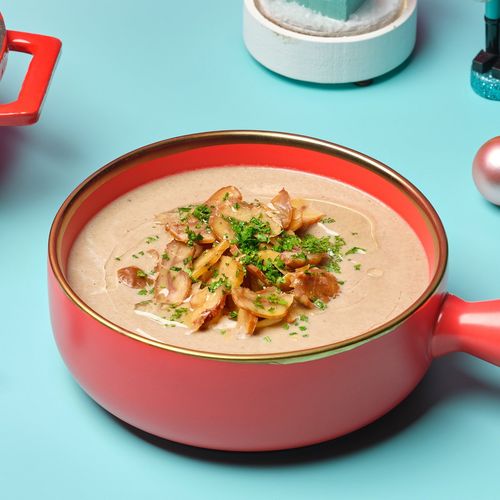 TruffleScented Mushroom Velouté (Vegetarian)