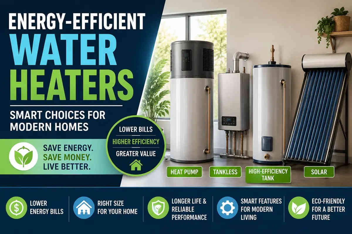 Energy-Efficient Water Heaters: Types, Costs, Savings and Buying Guide ...