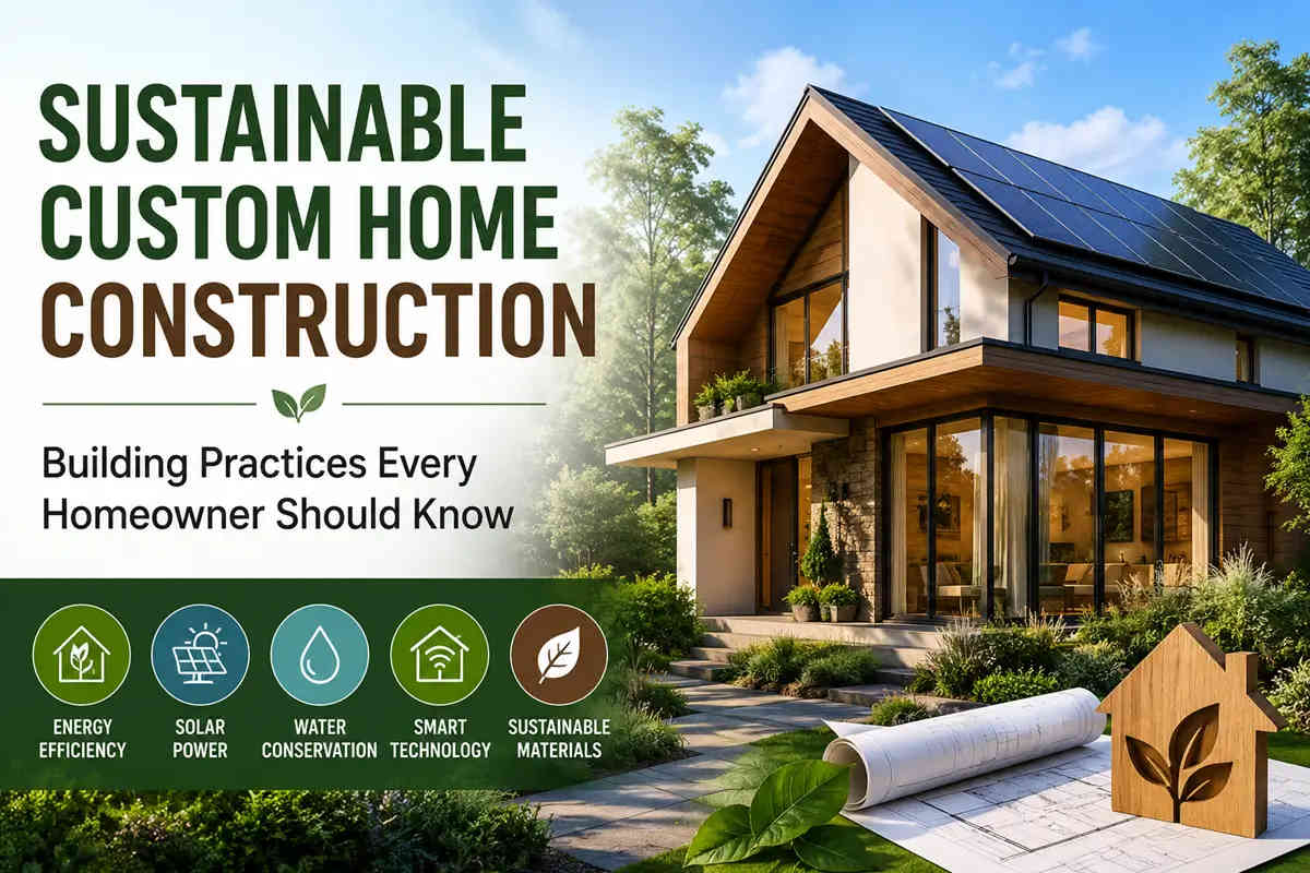 Sustainable Custom Home Construction: Building Practices Every ...