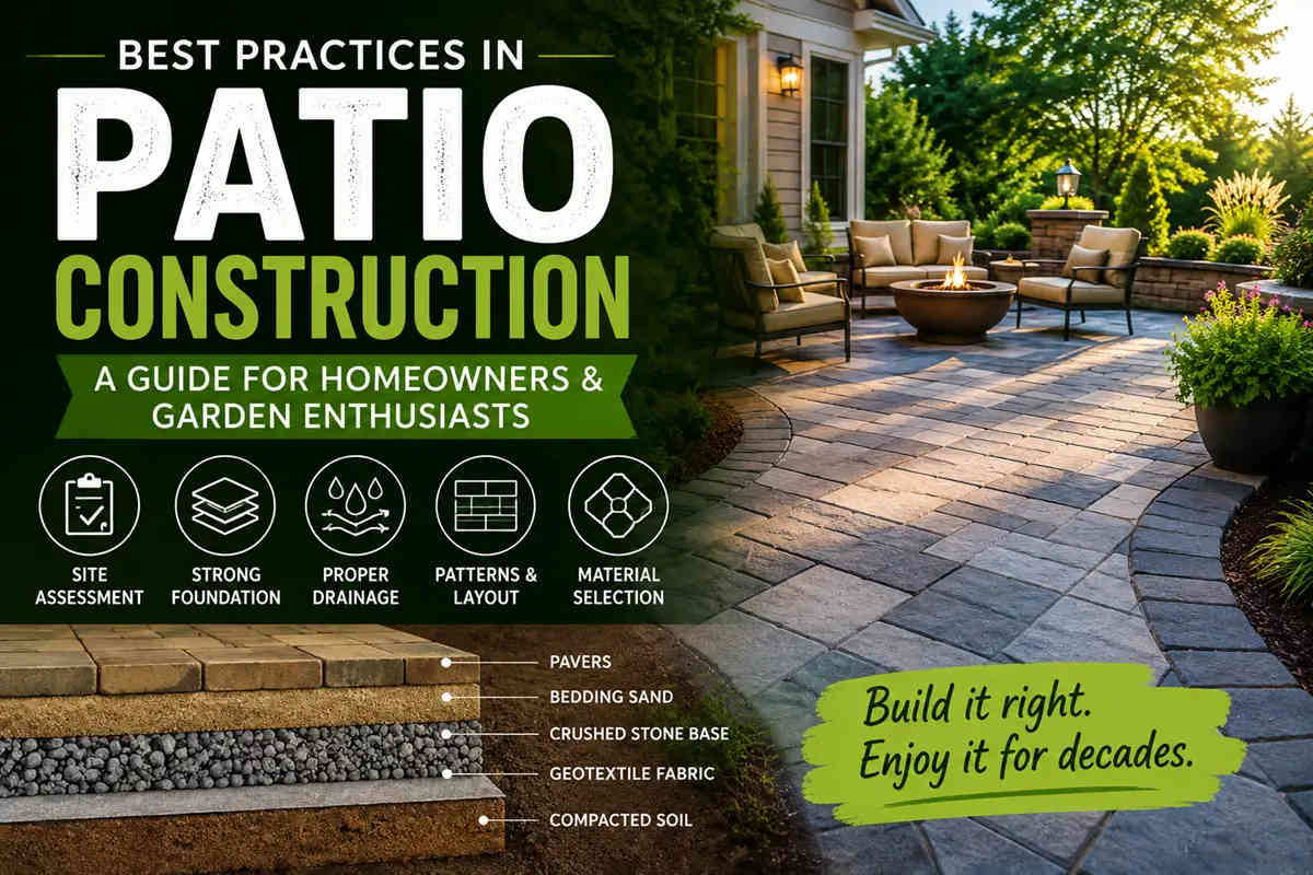 How to Build a Long-Lasting Patio: Key Construction Practices Explained