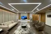 Living Area Design with False Ceiling Light
